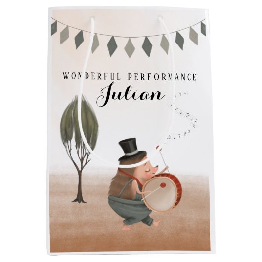 Geweldige prestaties - Egel Gift Bag Medium Cadeauzakje (Voorkant)