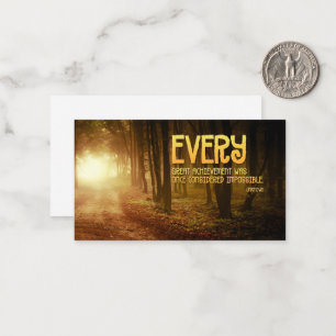 "Geweldige prestaties" Inspirerend Quote Notitiekaartje