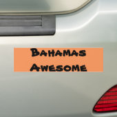 Geweldige prijsopgave voor Bahamas Bumpersticker (Op auto)