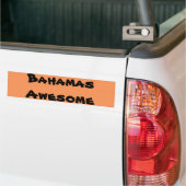 Geweldige prijsopgave voor Bahamas Bumpersticker (Op Truck)
