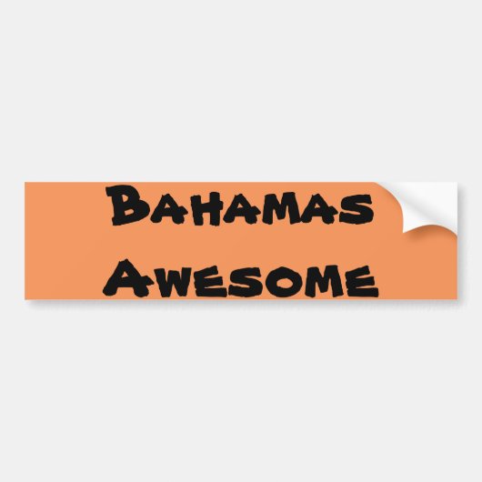 Geweldige prijsopgave voor Bahamas Bumpersticker (Voorkant)