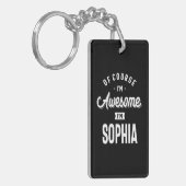 Geweldige prinses ik ben Sophia Persoonlijke naam Sleutelhanger (Voorkant Links)