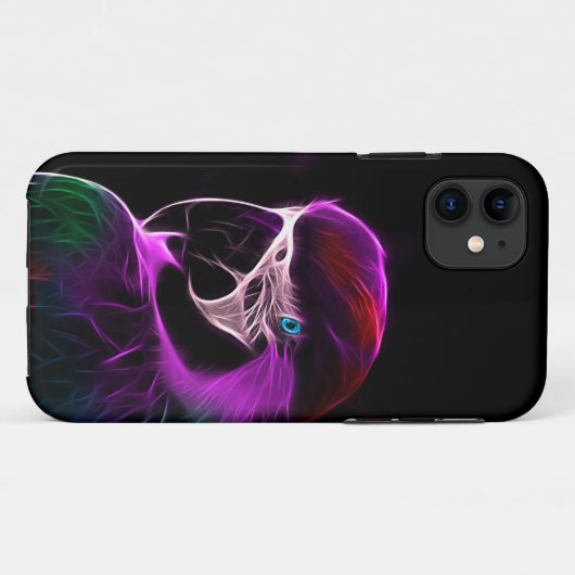 Geweldige pruimengloeipapegaai Case-Mate iPhone case (Achterkant (horizontaal))