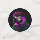 Geweldige pruimengloeipapegaai confetti (Kleine voorkant)