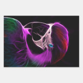 Geweldige pruimengloeipapegaai inpakpapier vel (Voorkant 3)