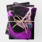 Geweldige pruimengloeipapegaai inpakpapier vel (In situ)