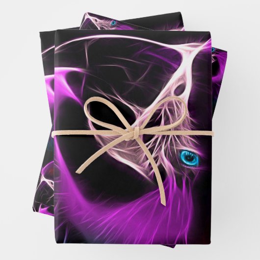 Geweldige pruimengloeipapegaai inpakpapier vel (In situ)