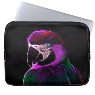 Geweldige pruimengloeipapegaai laptop sleeve