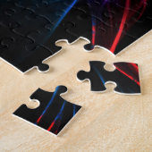 Geweldige pruimengloeipapegaai legpuzzel (Zijkant)