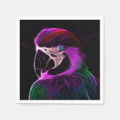 Geweldige pruimengloeipapegaai servet (Voorkant)