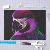 Geweldige pruimengloeipapegaai tissuepapier (Craft)