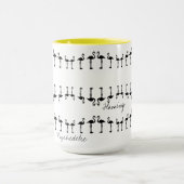 Geweldige Psychedelische Flamingo Koffie / Theekop Mok (Midden)