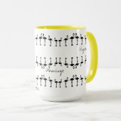 Geweldige Psychedelische Flamingo Koffie / Theekop Mok (Voorkant rechts)