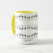 Geweldige Psychedelische Flamingo Koffie / Theekop Mok (Voorkant links)