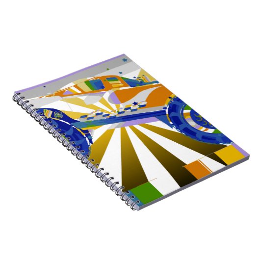 Geweldige psychedelische Monstertruck Notitieboek (Rechterzijde)