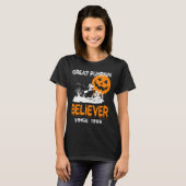 Geweldige Pumpkin Believer Halloween Fun Graphic T-shirt (Voorkant volledig)