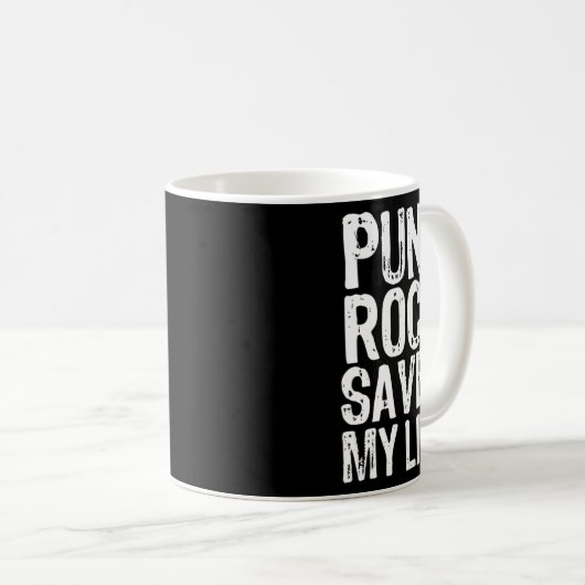 Geweldige Punk Rock bewaarde m'n reddingsband Koffiemok (Voorkant rechts)