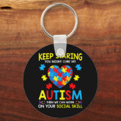 Geweldige Puzzle Piece TShirt Autism Awareness for Sleutelhanger (Voorkant)