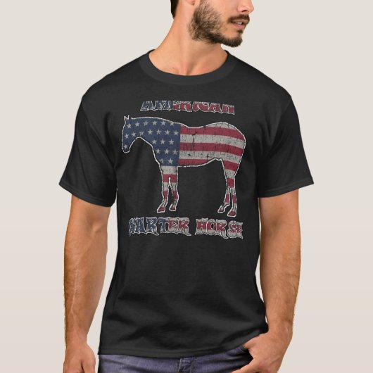 Geweldige Quarter Horse Ranch Rodeo Barrel Racing T-shirt (Voorkant)