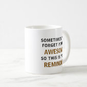 Geweldige quote Moderne Trendy Typografie Koffiemok (Voorkant rechts)