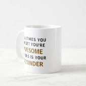 Geweldige quote Moderne Trendy Typografie Koffiemok (Voorkant links)