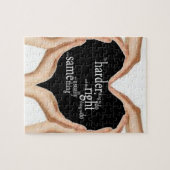 Geweldige Quote puzzel!! Het moeilijkste om te doe Legpuzzel (Horizontaal)