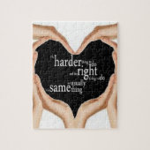 Geweldige Quote puzzel!! Het moeilijkste om te doe Legpuzzel (Verticaal)