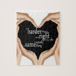 Geweldige Quote puzzel!! Het moeilijkste om te doe Legpuzzel