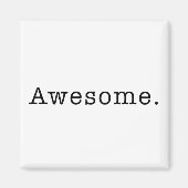 Geweldige Quote Sjabloon Blank zwart wit Magneet (Voorkant)