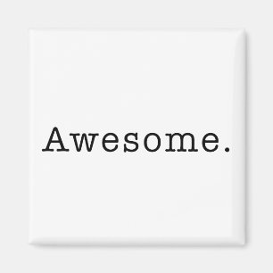 Geweldige Quote Sjabloon Blank zwart wit Magneet