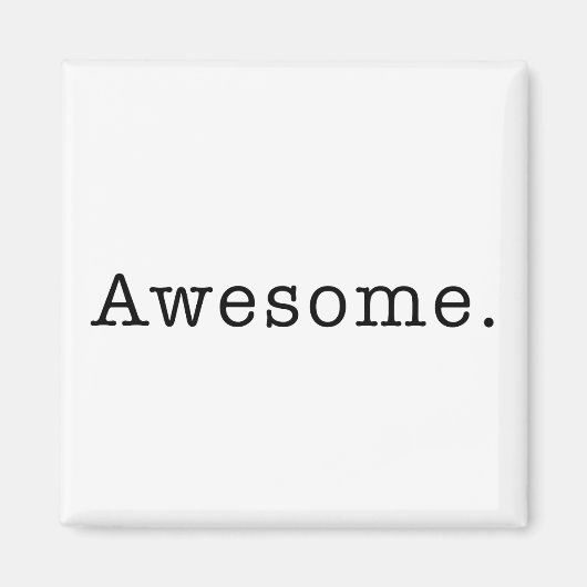 Geweldige Quote Sjabloon Blank zwart wit Magneet (Voorkant)