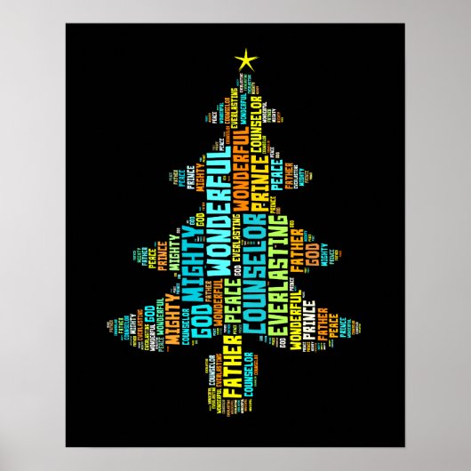 Geweldige raadsman Mighty God Prince of Peace Poster (Voorkant)