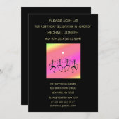 Geweldige Rainbow Celebration Dance Verjaardag Kaart (Voorkant / Achterkant)