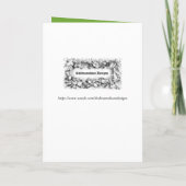 Geweldige Ramadan Mubarak groene en witte typograf Kaart (Achterkant)