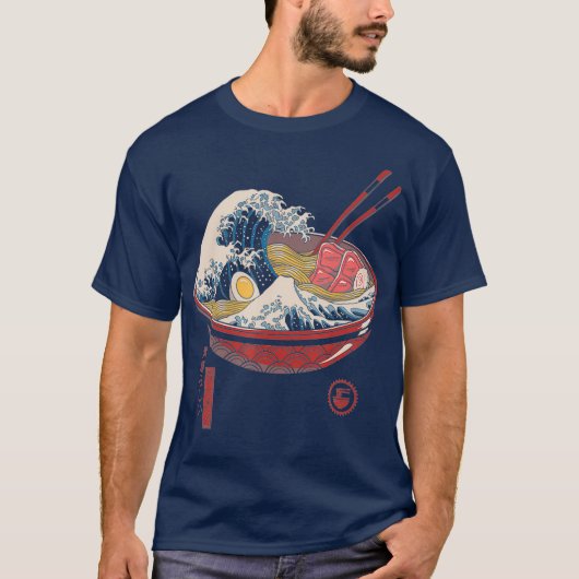 Geweldige Ramen Wave T-shirt (Voorkant)