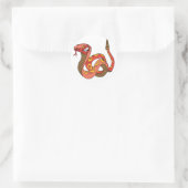 Geweldige Rattlesnake Ronde Sticker (Tas)