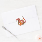 Geweldige Rattlesnake Ronde Sticker (Envelop)