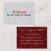 Geweldige realiteit contactkaartje (Voorkant / Achterkant)