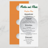 Geweldige receptie, Fabulous Ball Golfer-menu Menu (Voorkant / Achterkant)