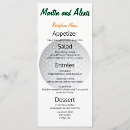 Geweldige receptie, Fabulous Ball Golfer-menu Menu