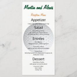 Geweldige receptie, Fabulous Ball Golfer-menu Menu