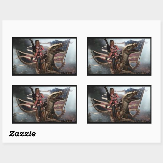 GEWELDIGE RECHTHOEKIGE STICKER (Vel)