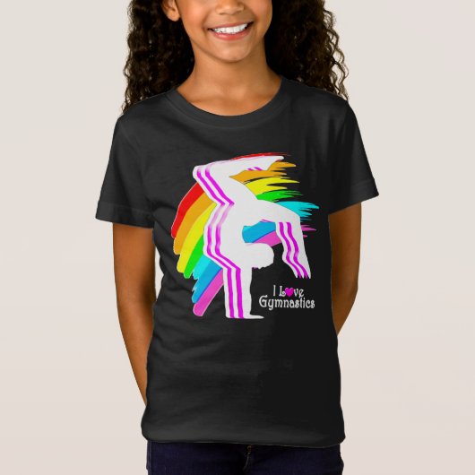 GEWELDIGE REGENBOOGGYMNASTIEK T-SHIRT (Voorkant)