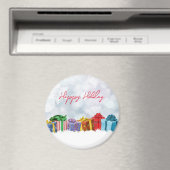 Geweldige, regenboogkerstcadeautjes magneet (Insitu (Vaatwasser))