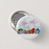 Geweldige, regenboogkerstcadeautjes ronde button 3,2 cm (Voorkant /achterkant)