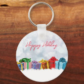 Geweldige, regenboogkerstcadeautjes sleutelhanger (Voorkant)