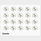 Geweldige reis ronde sticker (Vel)