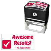 "Geweldige resultaten!" Bevestiging Rubberstempel Zelfinktende Stempel (In situ)