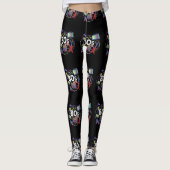 Geweldige retro 80s Throwback Leggings (Voorkant)