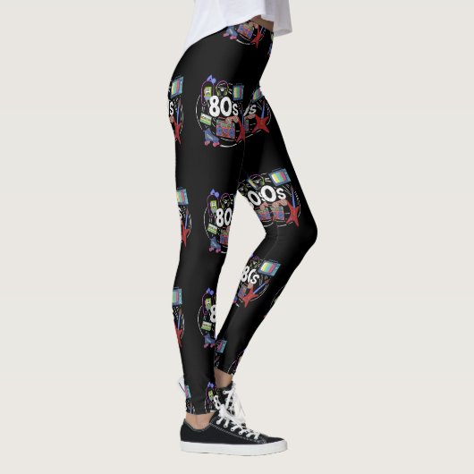 Geweldige retro 80s Throwback Leggings (Rechts)